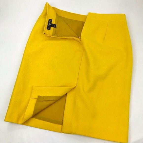 J. Crew The Pencil Skirt in Sunflower Yellow - Picture 3 of 5